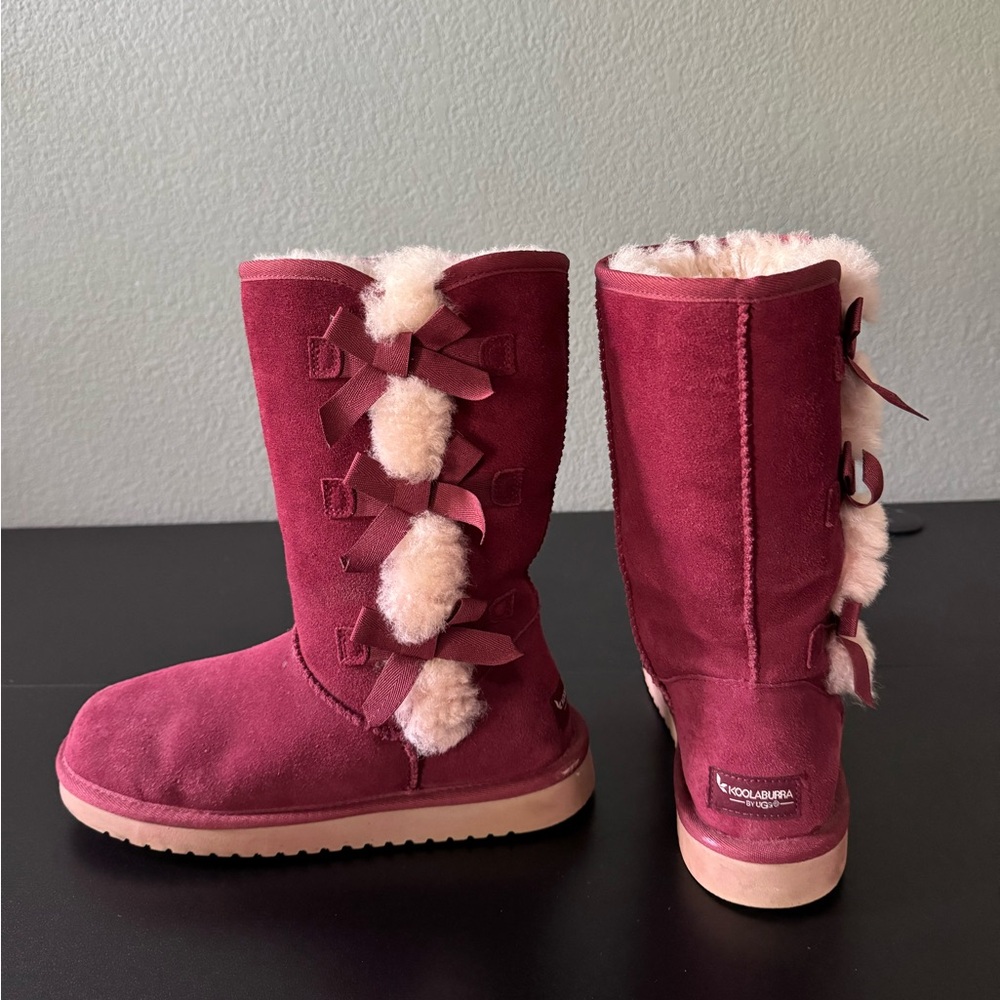 Koolaburra by Ugg Burgundy Suede Women's Boots 8